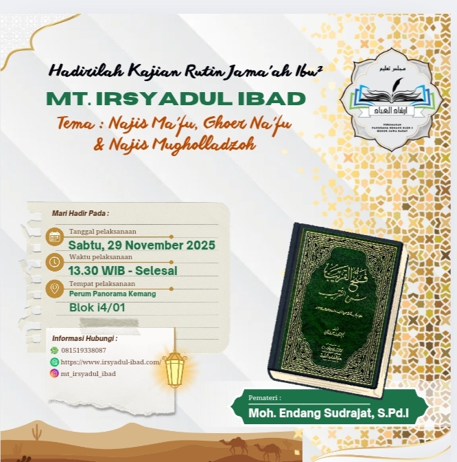 Tema Kajian: Najis Ma'fu, Ghoer Ma'fu & Najis Mugholladzoh