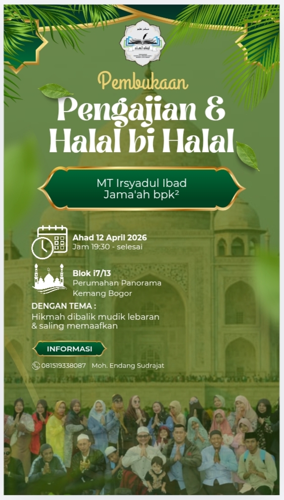Tema : hikmah mudik lebaran & saling memaafkan